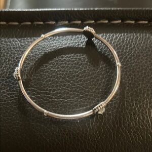 Elegant Silver tone Brighton heart  Bangle Bracelet